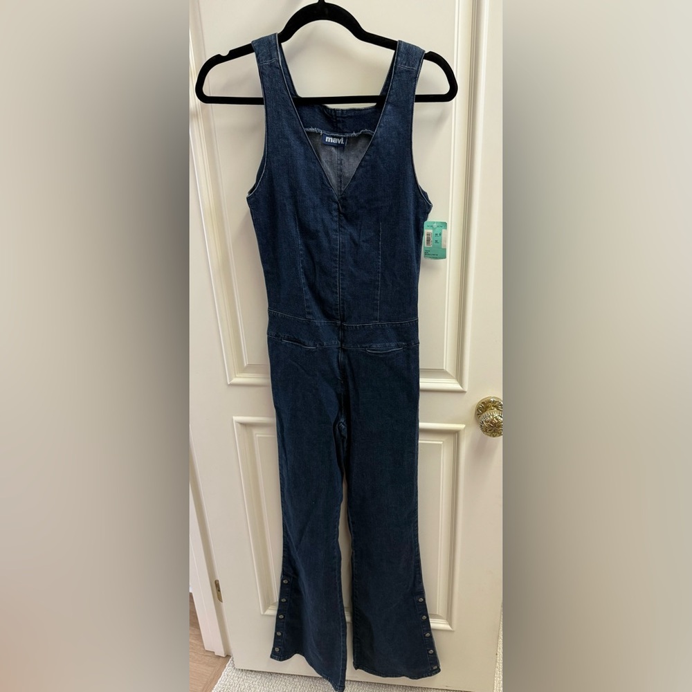 Mavi stretch jean jumpsuit size small
